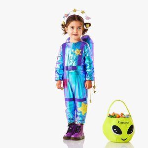 Pottery Barn Kids Light-Up Cosmic Sparkle Astronaut Costume [3T, Girls]